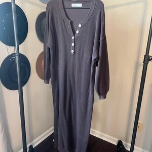 Free People Hailee Sweater Dress- Brown